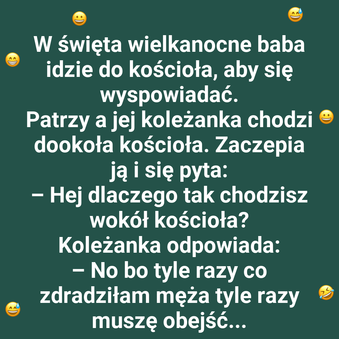 Baba idzie do kościoła