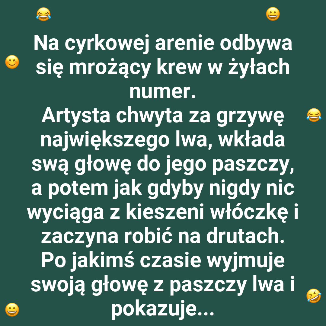 Babcia kontra lew