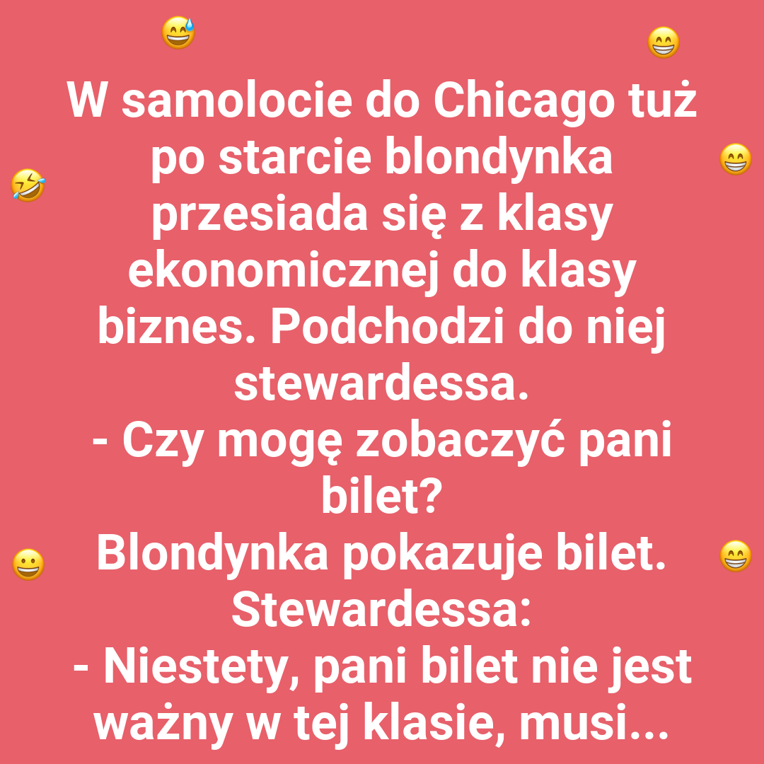 Blondynka leci do Chicago