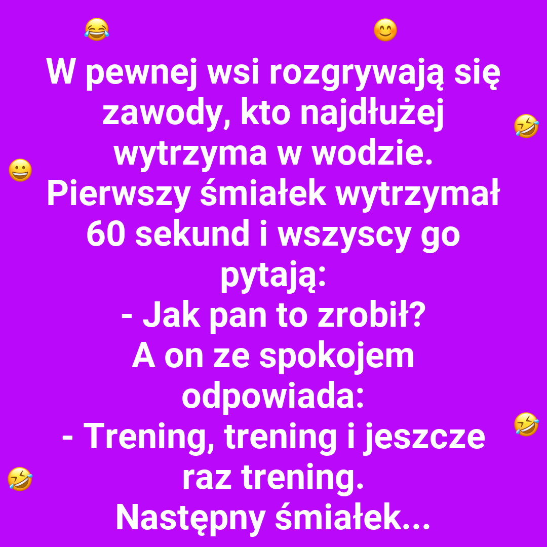 Gacie kontra trening.
