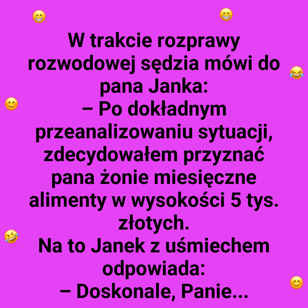 Janek i jego wkład w alimenty