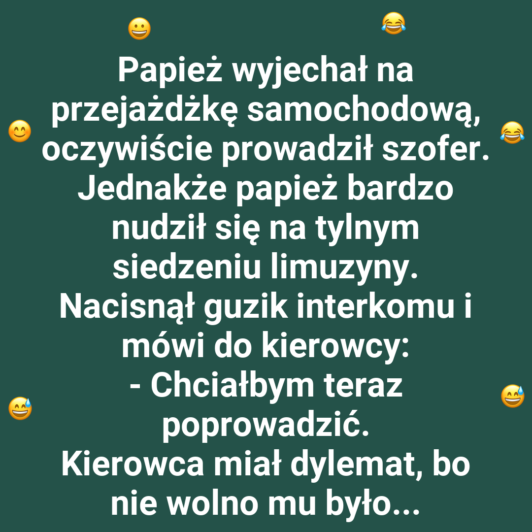 Papież za kierownicą