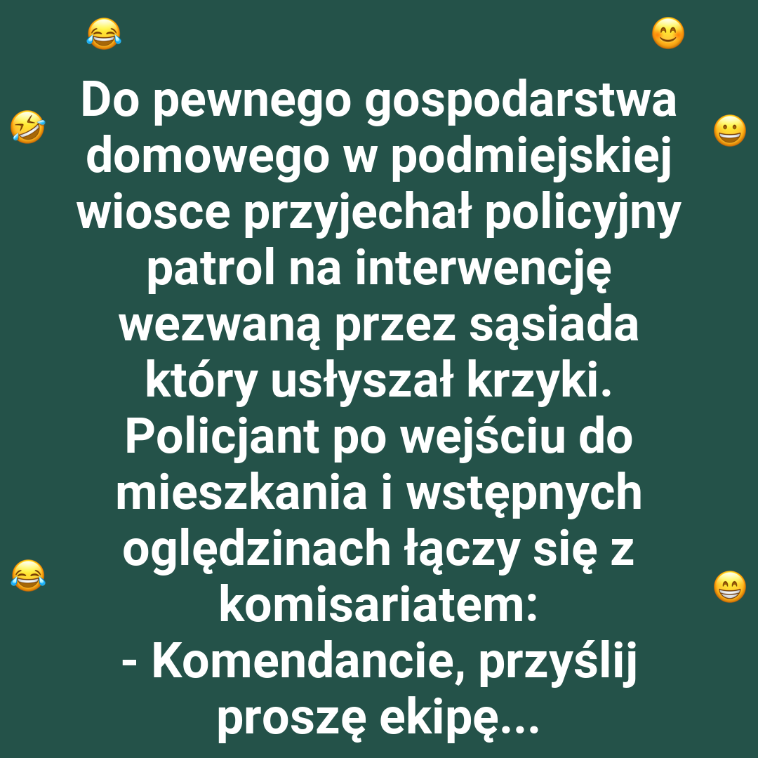Policja kontra świeżo umyta podłoga