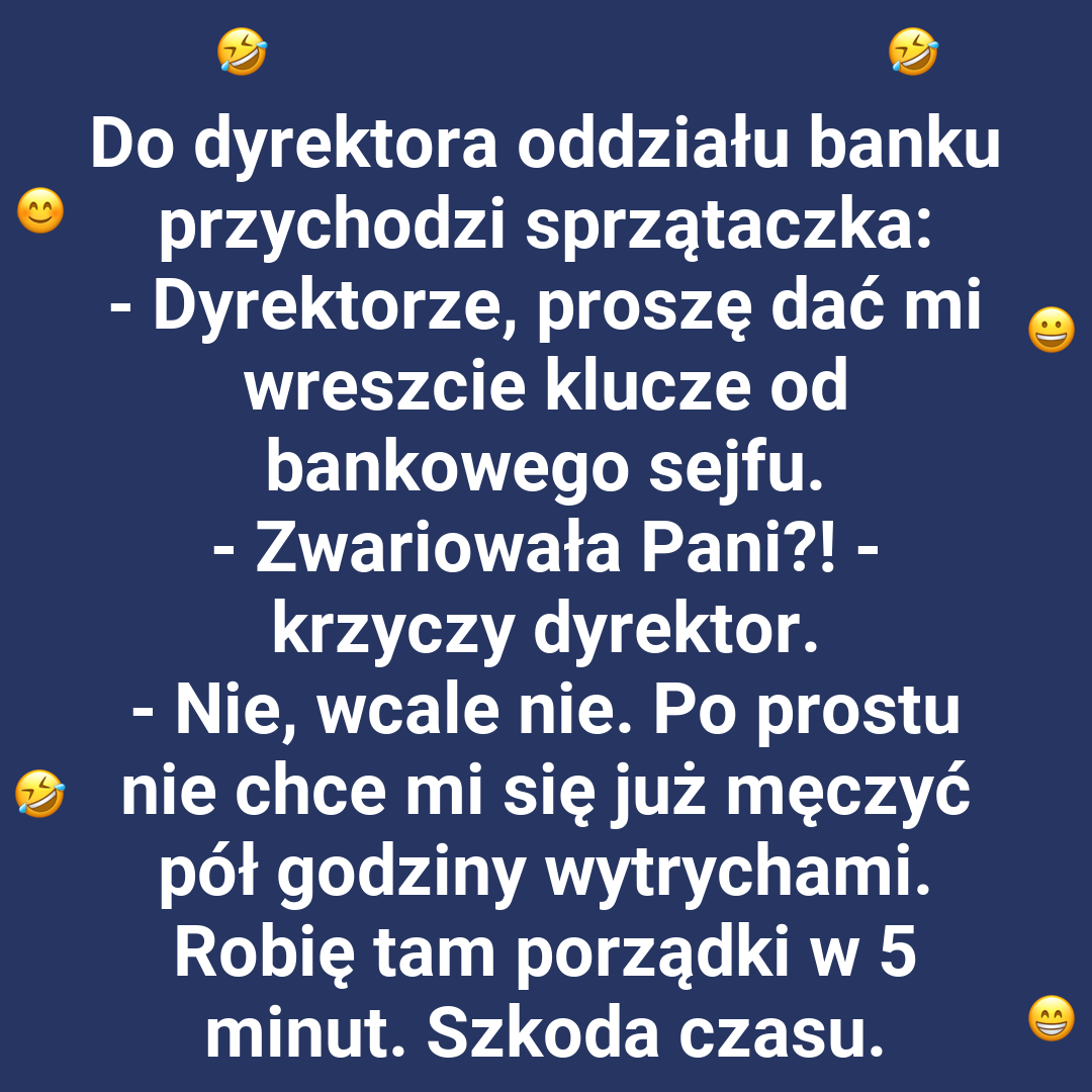 Prośba sprzątaczki