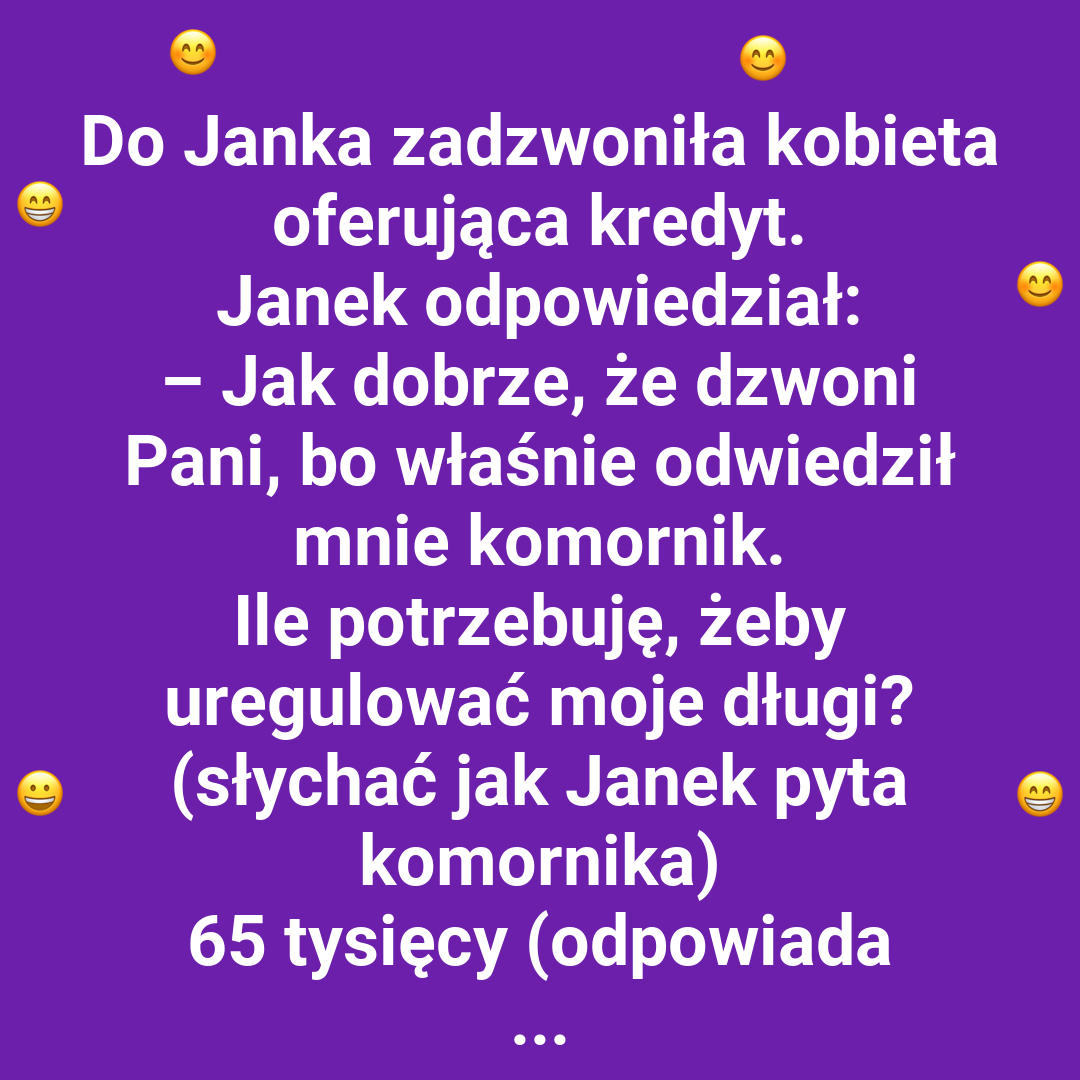 Prosty plan Janka na długi
