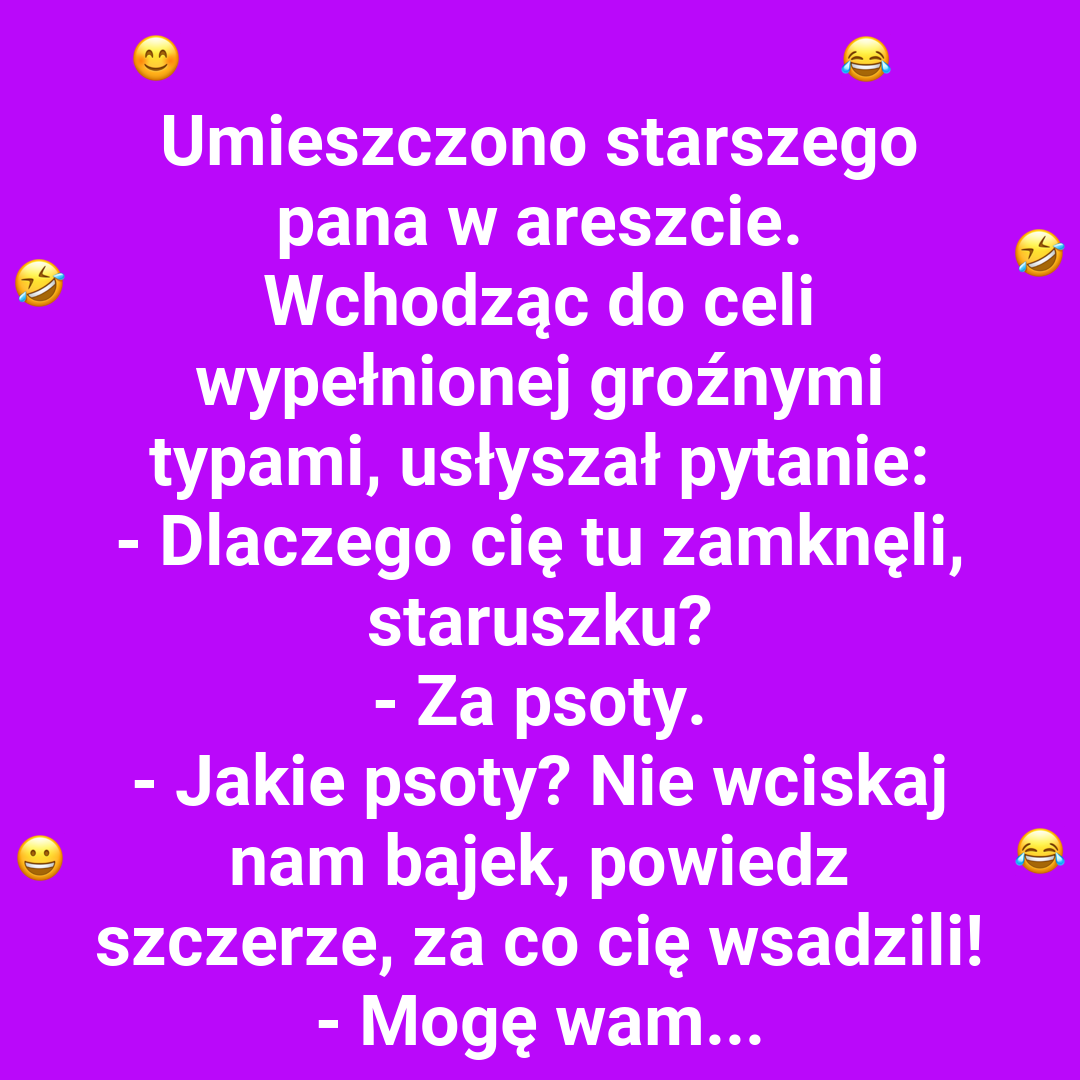 Psoty staruszka w areszcie