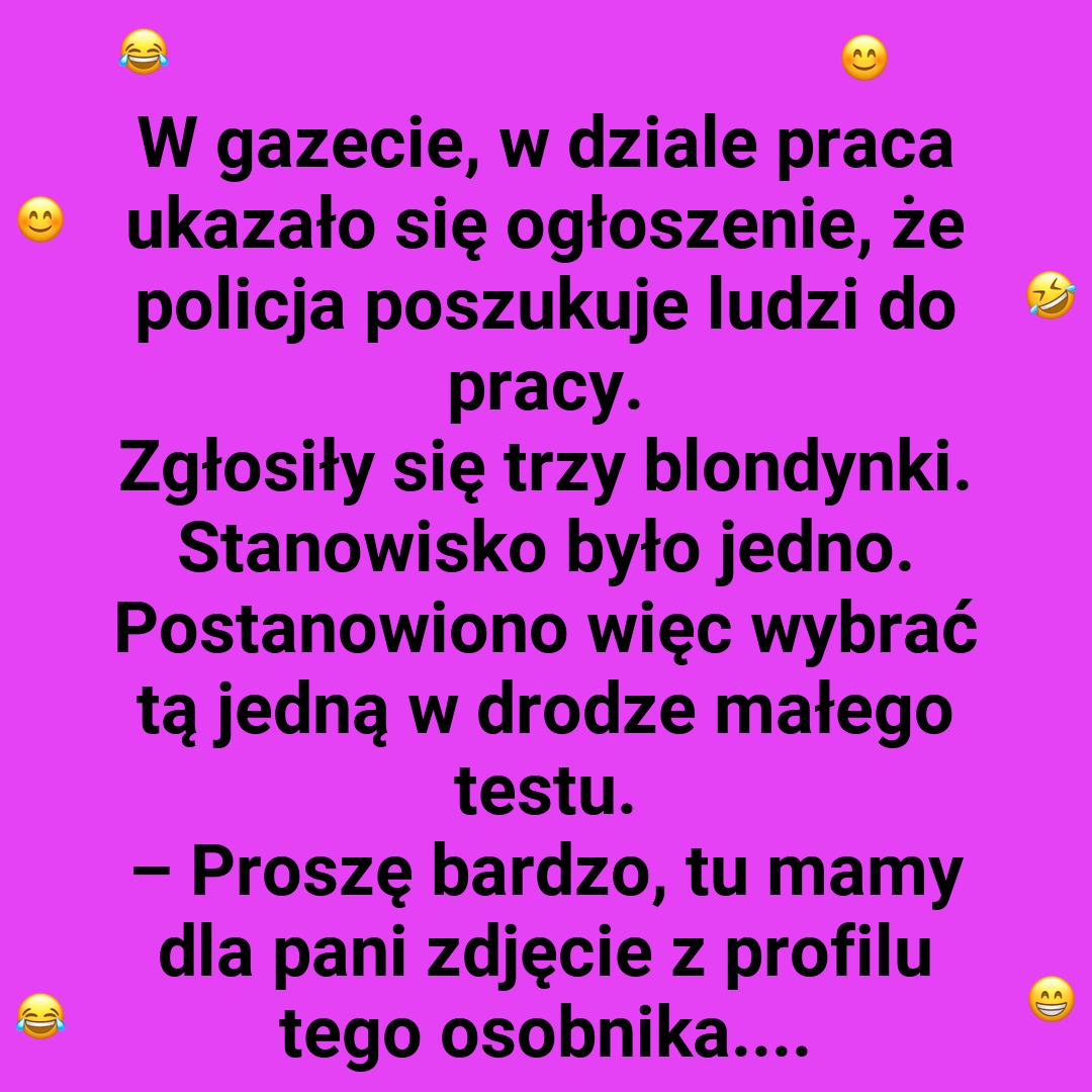 Rekrutacja do policji z humorem