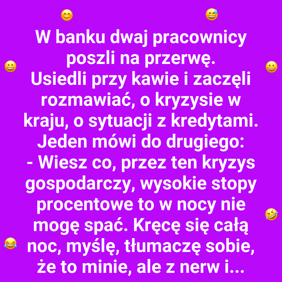 Sen bankowca w czasach kryzysu
