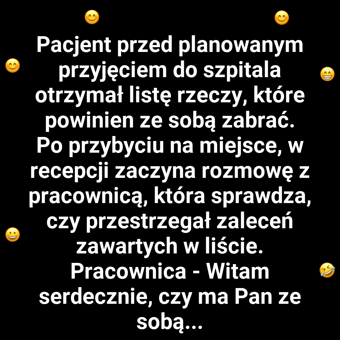 Szpitalna lista z niespodzianką