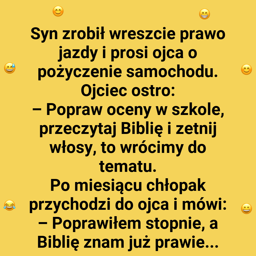 Warunki ojca, riposta syna