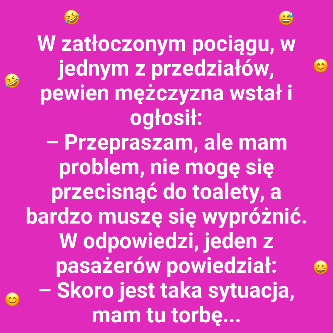 Wyjątkowa sytuacja w przedziale dla niepalących